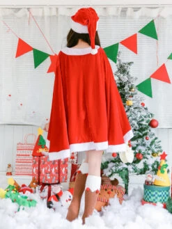 Christmas Costume Santa Claus Red Women Long Sleeve Dress And Hat Halloween -Christmas Costumes Store f5a738e4 3993 411b 864b 0625c9ccdac9